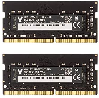 v-Color 16GB(2x8GB) DDR4 2666MHz RAM for Laptop/Notebook, iMac 2020 & 2019 Apple27 w/Retina 5K Display iMac SO-DIMM Memory Module Ram Upgrade CL19 1.2V (TN48G26S819K-VC)