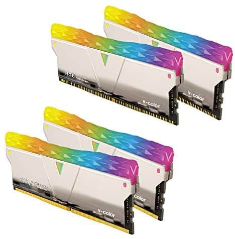 v-Color Prism Pro RGB SCC(2+2) Kit 16GB (2x8GB) 4133MHz (PC4-33000) DDR4 RAM with RGB Filler Kit Gaming Desktop Memory Module Ram Upgrade (SCC-TL8G41819D-E6PRSWK)