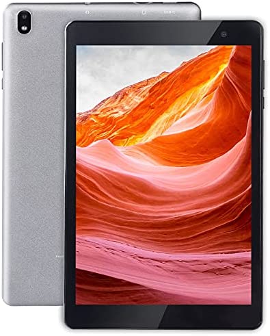 Android 10.0 Tablet 8 Inch, HAOVM MediaPad P8 Tablets, Quad-Core 1.4GHz Processor, 1280×800 IPS HD Display Screen, 2GB RAM, 32GB Storage, Dual Camera, 5.0 WiFi, BT4.2, Type-C Port, 128GB Expand (Grey)