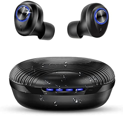 Bluetooth 5.1 Wireless Earbuds DINTO IPX7 Waterproof Wireless Earphones Sports Bluetooth Earbuds in Ear Headphones with Microphone for iPhone Android Running Exercise Gym Outdoors Workout Laptop