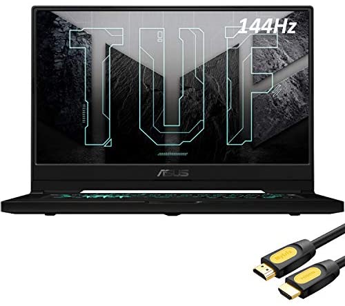 2021 TUF by_ASUS Dash F15 3060 Gaming Laptop, 144Hz FHD 15.6″ 1080p, Intel Core i7-11370H, RTX 3060, 16GB RAM, 2TB SSD, Thunderbolt 4, Backlit KB, WiFi 6, Mytrix HDMI Cable, Win 10