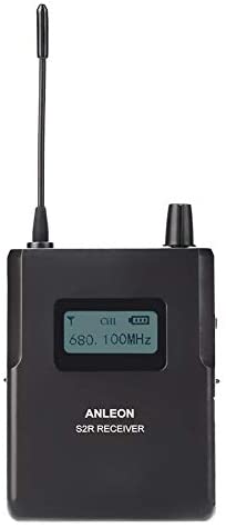 670-680MHz Stage Monitor Receiver 1/4 Wavelength Clear Sound for ANLEON S2 in-Ear Stage Wireless Monitor System, LCD Displays Frequenc
