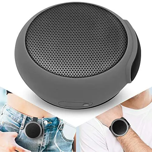 ANCwear Portable Bluetooth Speakers Wireless Mini Speaker with Enhanced Bass,HD Sound,Wearable Speaker with Microphone,9.5H Playtime,IPX6 Waterproof Suitable for Sports,Outdoor Travel and Home