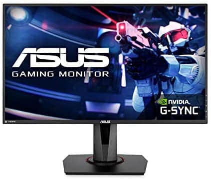 ASUS VG278QR 27” Gaming Monitor, 1080P Full HD, 165Hz (Supports 144Hz), G-SYNC Compatible, 0.5ms, Extreme Low Motion Blur, Eye Care, DisplayPort HDMI DVI
