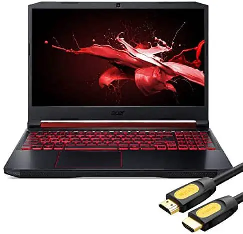 Acer Nitro 5 Gaming Laptop, 15.6″ IPS Full HD, NVIDIA GTX 1650, Core i5-9300H up to 4.10 GHz, 32GB RAM, 1TB SSD+1TB HDD, Backlit, RJ-45 Ethernet, Wi-Fi 6, USB-C, Mytrix HDMI 2.0 Cable, Win 10