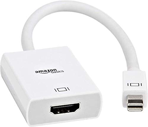 Amazon Basics Mini DisplayPort Thunderbolt to HDMI Adapter – Compatible with Apple iMac, MacBook – 1 Adapter