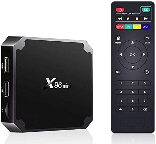 Android TV Box Media Player, X96 Mini Android 9.0 TV Box 1GB RAM 8GB ROM, Support 2.4G WiFi 100M Ethernet 3D/4K HD HDR H.265 Android Box