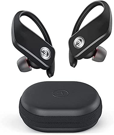 Bluetooth Headphones, Wireless Earbuds Deep Bass Stereo Sound 50hrs Cycle Playtime Over Ear Bluetooth Earphones 5.0 with Charging Case Waterproof Headset for Sports Running Workout Gaming