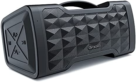 Bluetooth Speaker,Oraolo M91 Portable Bluetooth Speakers,Bluetooth 5.0,100 Foot Wireless Range,Loud Stereo,Booming Bass,IPX5 Waterproof,Support TF Card/AUX,Built-in Mic,Suitable for Home,Party,Camping