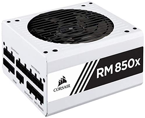 Corsair RMX White Series (2018), RM850x, 850 Watt, 80+ Gold Certified, Fully Modular Power Supply – White, 80 PLUS Gold (CP-9020188-NA)