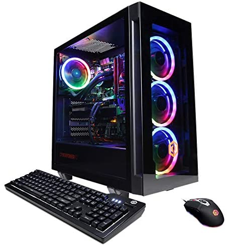 CyberpowerPC Gamer Supreme Liquid Cool Gaming PC, AMD Ryzen 7 3800X 3.9GHz, GeForce RTX 3060 12GB, 16GB DDR4, 1TB NVMe SSD, WiFi Ready & Win 10 Home (SLC8260A5)