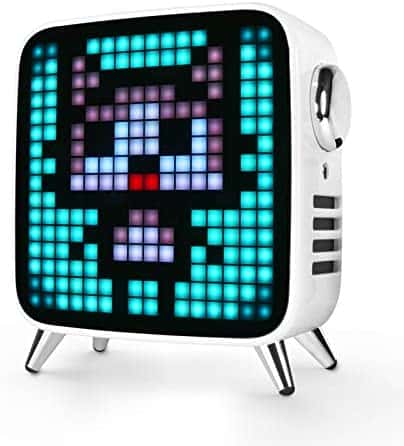 Divoom Tivoo Max – Pixel Art Bluetooth Speaker with Hi-Res 40W Audio, 8in LED Display Decor APP Control for Home, Office, Gaming Room(White)