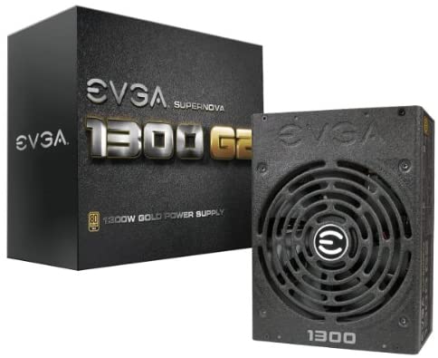 EVGA SuperNOVA 1300 G2 80+ GOLD, 1300W Fully Modular NVIDIA SLI and Crossfire Ready 10 Year Warranty Power Supply 120-G2-1300-XR