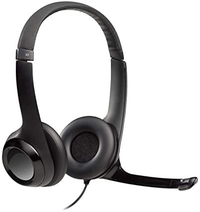 H390 Wired Headset, Stereo Headphones with Noise-Cancelling Microphone