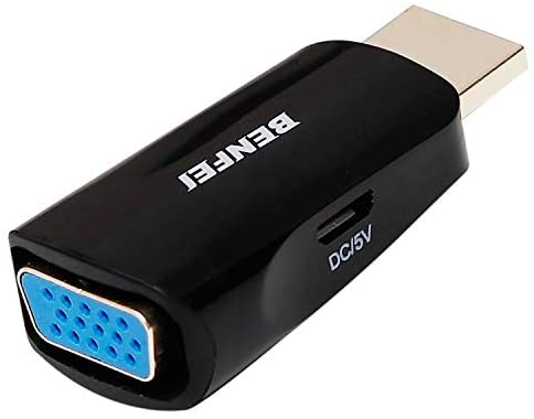 HDMI to VGA, Benfei Compact Gold-Plated HDMI to VGA Adapter (Male to Female) Compatible for Computer, Desktop, Laptop, PC, Monitor, Projector, Raspberry Pi, Roku, Xbox, PS4, MacBook, Mac Mini and More