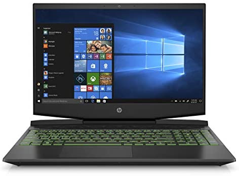 HP Pavilion Gaming 15.6-Inch Micro-EDGE Laptop, Intel Core i5-9300H Processor, NVIDIA GeForce GTX 1650 (4 GB), 8 GB SDRAM, 256 GB SSD, Windows 10 Home (15-dk0020nr, Shadow Black/Acid Green)