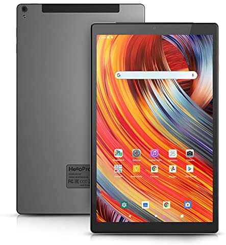 Hellopro Android Tablet 10.1 Inch, Wi-Fi, 128GB Storage, 4GB RAM, Full HD Display,Latest Android 10.0 Octa-Core Processor, 8MP+13MP Dual Camera