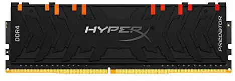HyperX Predator DDR4 RGB 8GB 3200MHz CL16 DIMM XMP RAM Memory/Infrared Sync Technology Black (HX432C16PB3A/8)