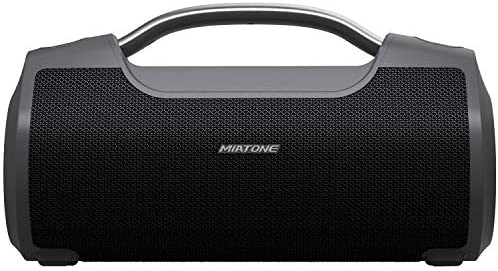 MIATONE 60W Portable Bluetooth Speaker with Titanium Subwoofer, Outdoor Wireless Waterproof Big Loud Bluetooth Speakers, 8000mAh Power Bank for Camping Party(Black)