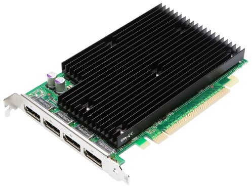 NVIDIA Quadro NVS 450 by PNY 512MB GDDR3 PCI Express Gen 2 x16 Quad DisplayPort Profesional Business Graphics Board, VCQ450NVS-X16-PB