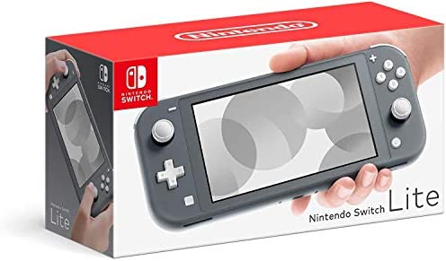 Newest Nintendo Switch Lite Game Console, Gray, 5.5” Touchscreen, Built-in Plus Control Pad, W/128GB Micro SD Card, Built-in Speakers, 3.5mm Audio Jack