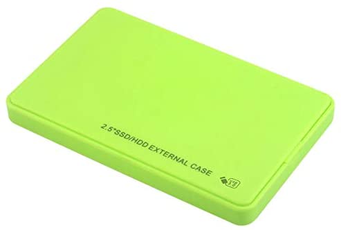 SSD External Hard Drive Enclosure 2.5 inch USB3.0 3.0 5Gbps Portable Hard Drive Case Compatible for Windows for Laptop – Green