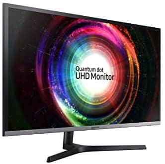 Samsung Business UH850 Series 31.5 inch 4K QHD 3840×2160 QLED Desktop Monitor for Business, AMD FreeSync, DisplayPort, USB Hub, 3-Year Warranty (U32H850UMN)