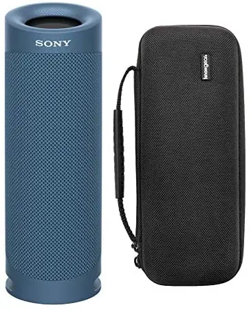 Sony SRSXB23 Extra BASS Bluetooth Wireless Portable Speaker (Blue) Knox Gear Hardshell Travel & Protective Case Bundle (2 Items)