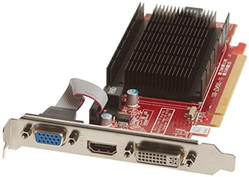 VisionTek Radeon 5450 1GB DDR3 (DVI-I, HDMI, VGA) Graphics Card – 900860, Red/Blace