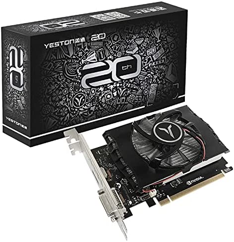 YESTON GeForce GT 1030 4GB Graphics Card, DDR4, 64 Bits, DVI-D/HDMI, Computer Video Card, Desktop Gaming GPU for PC, Mini ITX