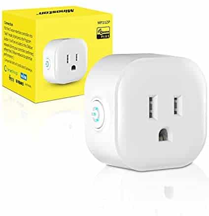 Z-Wave Plug with Energy Monitoring, Z-Wave Plus Mini Outlet Built-in Repeater Range Extender, Overcurrent Protection, Z-Wave Hub Required, Alexa and Google Assistant Compatible(MP21ZP)