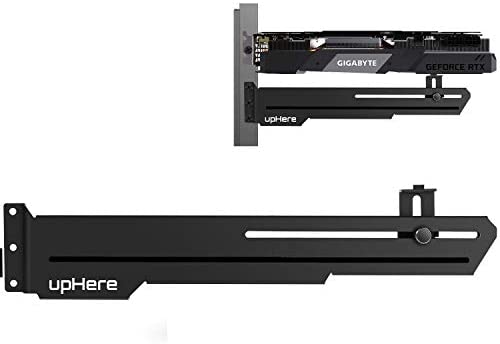 upHere GS05BK Black Graphics Card GPU Brace Support Video Card Sag Holder/Holster Bracket,Adjustable Length and Height Support