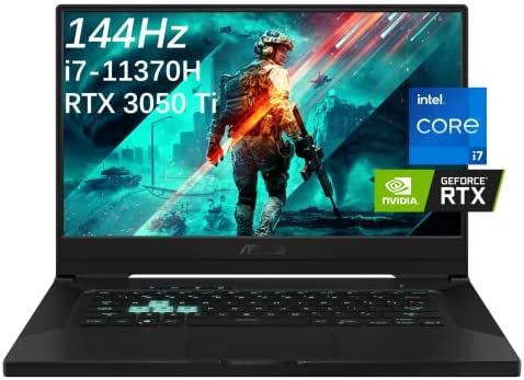 2021 Newest ASUS TUF Dash F15 Ultra Slim 15.6″ Gaming Laptop, 144Hz FHD, Intel i7-11370H, Nvidia Geforce RTX 3050 Ti, 16GB DDR4 RAM, 512GB + 1TB NVMe SSD, Thunderbolt 4, WiFi 6, Windows 10