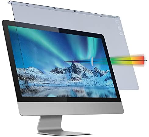 23-24 inch VizoBlueX Anti-Blue Light Filter for Computer Monitor. Blue Light Monitor Screen Protector Panel (21.5 x 13.0 inch). Blocks Blue Light 380 to 495 nm. Fits LCD, TV and PC, Mac Monitors