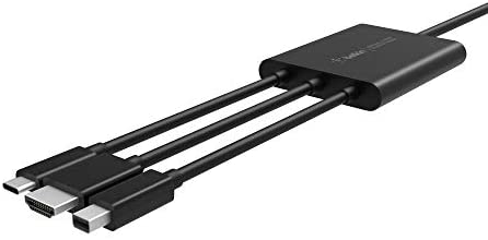 Belkin Digital AV Adapter – Multiport to HDMI Display Adapter (Connects Laptop to Any Display via USB-C, HDMI, Mini DisplayPort) Supports 4K Ultra HD, Standard (B2B169)
