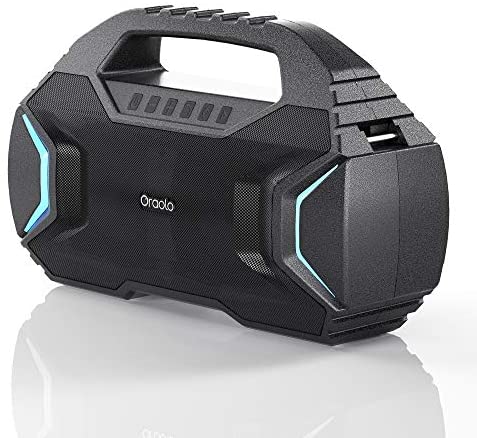 Bluetooth Speaker,Oraolo M100 Portable Bluetooth Speaker with 40W Loud Stereo,Sound Rich Bass 10000mAh Battery Power,Bluetooth 5.0, LED Lights,Speaker for Home,Outdoor,Travel