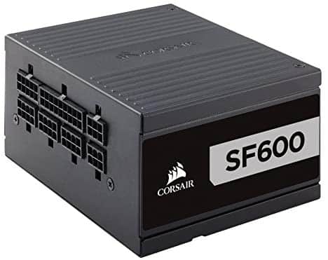 Corsair SF Series, SF600, 600 Watt, SFX, 80+ Platinum Certified, Fully Modular Power Supply (CP-9020182-NA)