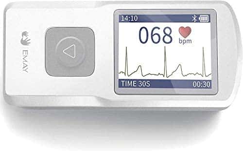 EMAY Portable ECG Monitor (for iPhone & Android, Mac & Windows) | Wireless EKG Monitoring Devices to Track Heart Rate & Rhythm for Heart Performance