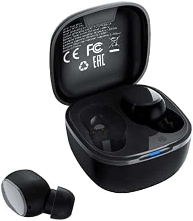 HTC True Wireless Earbuds 2 Bluetooth 5.1 with USB-C Charging Case, 32-Hour Playtime, Built-in Microphone, Touch Control Wireless Earbuds- Black