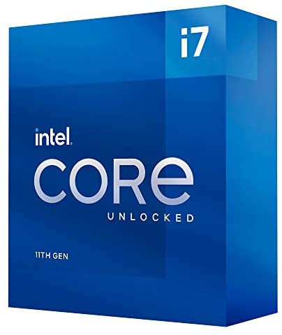 Intel Core i7-11700K Desktop Processor 8 Cores up to 5.0 GHz Unlocked LGA1200 (Intel 500 Series & Select 400 Series Chipset) 125W