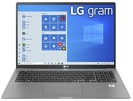 LG Gram 17Z90N Laptop 17″ IPS Ultra-Lightweight, (2560 x 1600), 10th Gen Intel Core i7 , 16GB RAM, 1TB SSD, Windows 10 Home, 17 Hour Battery, USB-C, HDMI, Headphone Input – Silver