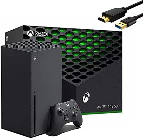 Microsoft Xbox Series X 1TB Console + 1 Wireless Controller – Backward Compatible with Thousands of Games, 16GB GDDR6 Memory, True 4K Gaming, Up to 120 FPS – Michooyel HDMI_Cable