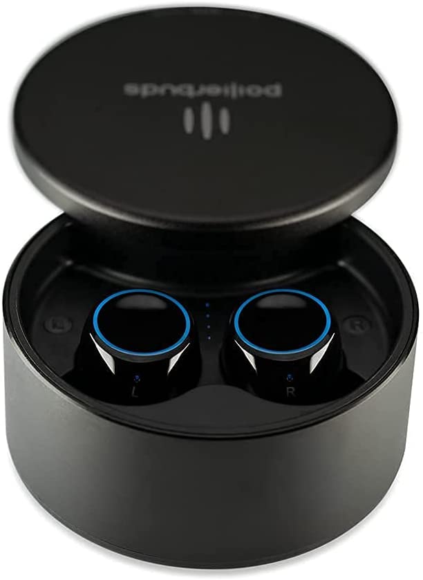 Sonidia PowerBuds True Wireless Earbuds with Microphones, CVC 8.0 Noise Reduction, Powerful Sound, USB C, Wireless Charging, 30H Playtime, Sweatproof, Wireless Earphones for Home Sports Gaming