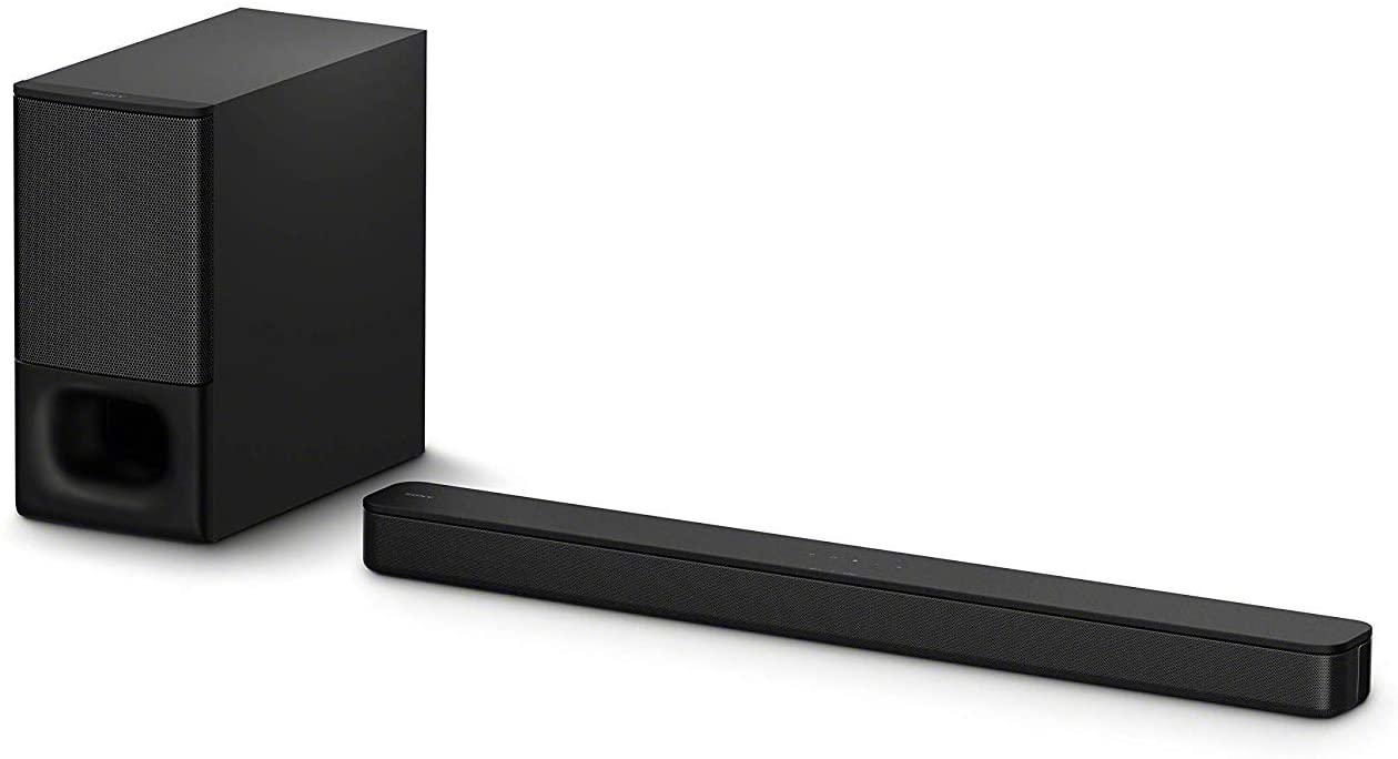 Sony HT-S350 Soundbar with Wireless Subwoofer: S350 2.1ch Sound Bar and Powerful Subwoofer – Home Theater Surround Sound Speaker System for TV – Blutooth and HDMI Arc Compatible Bar Black