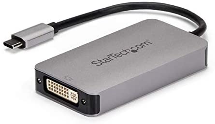 StarTech.com USB 3.1 Type-C to Dual Link DVI-I Adapter – Digital Only – 2560 x 1600 – Active USB-C to DVI Video Adapter Converter (CDP2DVIDP), Space Gray