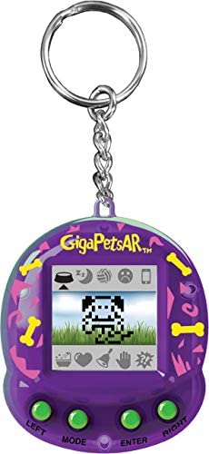 TOP SECRET TOYS Giga Pets AR Cute Puppy Dog Virtual Animal Pet Toy, Upgraded 2nd Edition with New App, Glossy New Purple Housing Shell, for Kids of All Ages! Nostalgic 90s Toy, 3D Pet Live in Motion