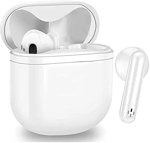 Wireless Earbud Bluetooth Headphones 5.0 Air Buds in-Ear Stereo Ear Bud TWS Wireless Earphones Headset with Charging Case and mic Waterproof Touch Control for Android Samsung Apple iPhone Earbuds