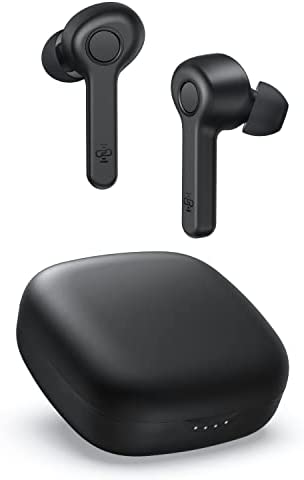 Wireless Earbuds, Upgraded Bluetooth V5.0 in-Ear Wirless Earphones immersive Sound Stereo True Wireless Headphones USB-C Quick Charge Wireless Earbuds IPX8 40Hours Play Time-Black (Black)
