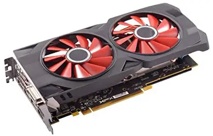 XFX Radeon RX 570 RS Graphics Card Black/Red (RX-570P427D6) (Renewed)