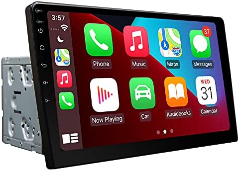 2021 Winter Android 10.0 Double Din Car Stereo, Eonon Octa Core 4GB+64GB Car Radio with BT 5.0/IPS Display/GPS, Built-in CarPlay & DSP Support Android Auto/Fastboot/Backup Camera, 10.1 Inch-GA2189